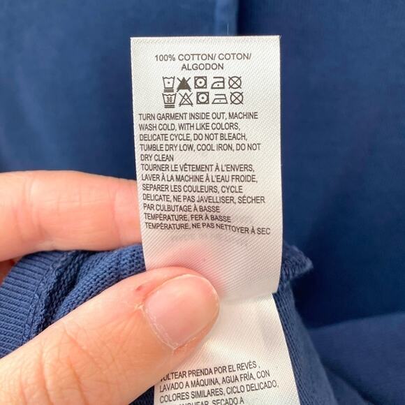 LUCKY BRAND | Navy Blue Cotton Jersey Knit Utility Jacket | Size Small - Picture 7 of 7